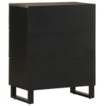 vidaXL Príborníky 2 ks čierne 60x33x75 cm masívne drevo mango – Obrázok 6