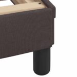 vidaXL Rám postele s LED osvetlením bez matraca, tmavohnedý 140x190 cm, látkový – Obrázok 11