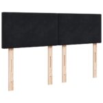 vidaXL Podnožka s matracom, čierna 140x200 cm, zamat – Obrázok 11