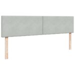 vidaXL Podnožka s matracom, svetlosivá, 200x200 cm, zamat – Obrázok 11