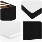 vidaXL Podnožka s matracom, čierna 140x200 cm, zamat – Obrázok 13