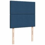 vidaXL Podnožka s matracom modrá 80x200 cm látková – Obrázok 9