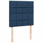 vidaXL Podnožka s matracom modrá 80x200 cm látková – Obrázok 9