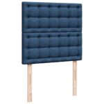vidaXL Podnožka s matracom modrá 80x200 cm látková – Obrázok 9
