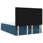 vidaXL Podnožka s matracmi, tmavomodrá, 140x200 cm, zamat – Obrázok 9