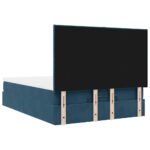 vidaXL Podsedák s matracmi a LED diódami, tmavomodrý, 140x200 cm, zamat – Obrázok 10