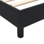 vidaXL Posteľ s boxspringom bez matraca, čierna 160x220 cm, zamat – Obrázok 8
