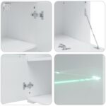 vidaXL 5-dielne TV skrinky s LED osvetlením, dubové drevo remeselníckeho spracovania – Obrázok 12