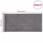 vidaXL Protišmykové maliarske flísy 2 ks 10 m 220 g/m² sivé – Obrázok 11