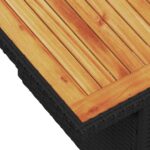 vidaXL 8-dielna záhradná sedacia súprava s podložkami polyratan čierna – Obrázok 13