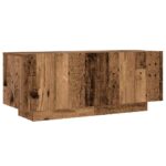 vidaXL TV skrinka s LED svetlami, staré drevo, 300x35x40 cm, umelé drevo – Obrázok 8