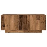 vidaXL TV skrinka s LED svetlami, staré drevo, 300x35x40 cm, umelé drevo – Obrázok 9
