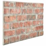 vidaXL Nástenné panely 10 pcs Červená 100 x 50 cm EPS pena