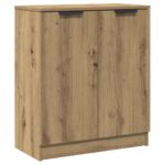 vidaXL Príborníky 3 ks, remeselnícky dub 60x30x70 cm, umelé drevo – Obrázok 4