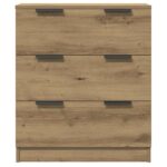 vidaXL Príborníky 3 ks, remeselnícky dub 60x30x70 cm, umelé drevo – Obrázok 7