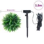 vidaXL Umelé krušpánové gule s LED svetlami 2 ks zelené 20 cm – Obrázok 9