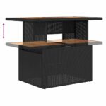 vidaXL Súprava záhradných pohoviek s úložiskom 8 pcs Čierna Poly ratan – Obrázok 12