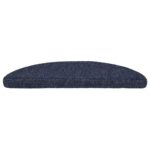 vidaXL Schodové rohože, samolepiace, 20 ks, 56x17x3 cm, modré, polkruhové – Obrázok 3