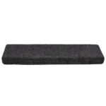 vidaXL Schodové rohože, samolepiace, 20 ks, 65x21x4 cm, tmavošedé, s obdĺžnikovým okrajom – Obrázok 3