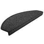 vidaXL Schodové rohože 30 ks 65x24x4 cm antracitové polkruhové veľké – Obrázok 2