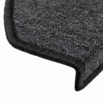 vidaXL Schodové rohože 30 ks 65x24x4 cm antracitové polkruhové veľké – Obrázok 5