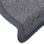 vidaXL Schodové rohože 30 ks 65x24x4 cm svetlosivé a modré polkruhové veľké – Obrázok 5