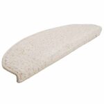 vidaXL Schodové rohože 30 ks 65x21x4 cm biele polkruhové veľké – Obrázok 2