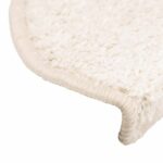 vidaXL Schodové rohože 30 ks 65x21x4 cm biele polkruhové veľké – Obrázok 5