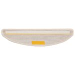vidaXL Schodové rohože 20 ks 56x17x3 cm biele polkruhové – Obrázok 4