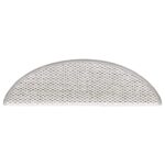 vidaXL Schodové rohože samolepiace sisalové 30 ks 56x17x3 cm platinové – Obrázok 5