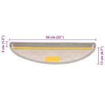 vidaXL Schodové rohože samolepiace sisalové 30 ks 56x17x3 cm platinové – Obrázok 8
