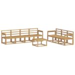 vidaXL Záhradná súprava gaučov 8 pcs Biela 59 x 59 x 37 cm – Obrázok 2