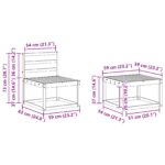 vidaXL Záhradná súprava gaučov 8 pcs Biela 59 x 59 x 37 cm – Obrázok 9