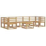 vidaXL Záhradná súprava gaučov 8 pcs Biela 59 x 59 x 37 cm – Obrázok 2