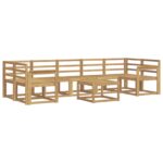 vidaXL Záhradná súprava gaučov 8 pcs Biela 59 x 59 x 37 cm – Obrázok 2