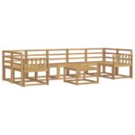 vidaXL Záhradná súprava gaučov 8 pcs Biela 59 x 59 x 37 cm – Obrázok 2