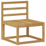 vidaXL Záhradná súprava gaučov 9 pcs Biela Pevné akáciové drevo – Obrázok 3