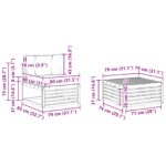 vidaXL Záhradná súprava gaučov 5 pcs Biela a béžová – Obrázok 7