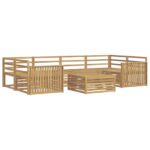 vidaXL Záhradná súprava gaučov 7 pcs Biela – Obrázok 2