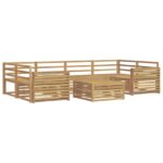 vidaXL Záhradná súprava gaučov 7 pcs Biela – Obrázok 2