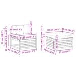 vidaXL Záhradná súprava gaučov 4 pcs Biela a svetlosivá – Obrázok 7