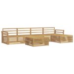 vidaXL Záhradná súprava gaučov 6 pcs Biela 79 x 79 x 37 cm – Obrázok 2