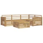 vidaXL Záhradná súprava gaučov 5 pcs Biela 79 x 79 x 37 cm – Obrázok 2