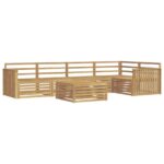 vidaXL Záhradná súprava gaučov 6 pcs Biela 79 x 79 x 37 cm – Obrázok 2
