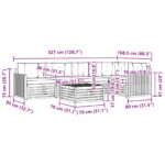 vidaXL Záhradná súprava gaučov 6 pcs Biela a krémová 79 x 79 x 37 cm – Obrázok 8