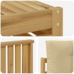 vidaXL Záhradná súprava gaučov 6 pcs Biela a béžová 79 x 79 x 37 cm – Obrázok 6