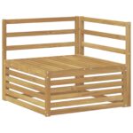 vidaXL Záhradná súprava gaučov 6 pcs Biela 408 x 170,5 x 73 cm – Obrázok 4