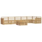 vidaXL Záhradná súprava gaučov 7 pcs Biela 79 x 79 x 37 cm – Obrázok 2