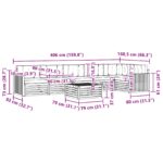 vidaXL Záhradná súprava gaučov 7 pcs Biela a béžová 79 x 79 x 37 cm – Obrázok 8