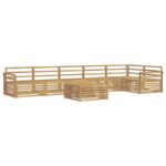 vidaXL Záhradná súprava gaučov 7 pcs Biela 79 x 79 x 37 cm – Obrázok 2